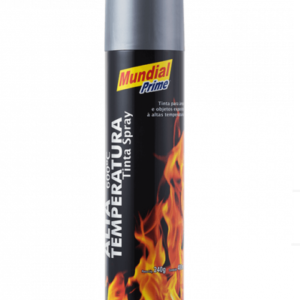 Tinta spray - Mundial Prime - cinza aluminio - alta temperatura ( Aeroflex )