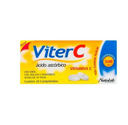 Vitamina C Viter C 500mg Natulab 20 Comprimidos
