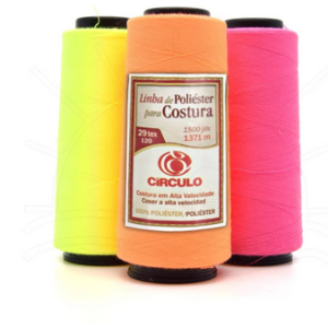 Linha para Costura Reta 120 Neon Círculo - 1371 metros