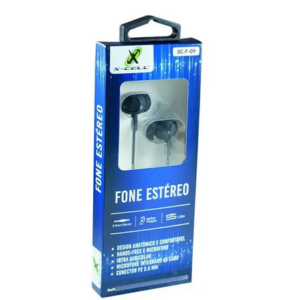 Fone de Ouvido c/Microfone Estéreo XC-F-09 - X-cell