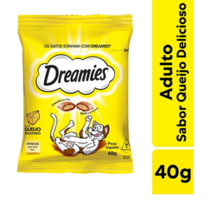 Petisco Dreamies Queijo Para Gatos Adultos 40 g