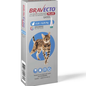 Anti Pulgas Bravecto Plus para Gatos de 2,8kg a 6,2kg
