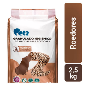 Granulado Higiênico de Madeira para Roedores Petz