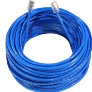 Cabo internet RJ45 com 15 metros azul alta velocidade Ethernet Pc Tv